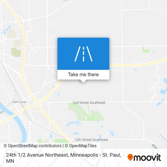 24th 1/2 Avenue Northeast map