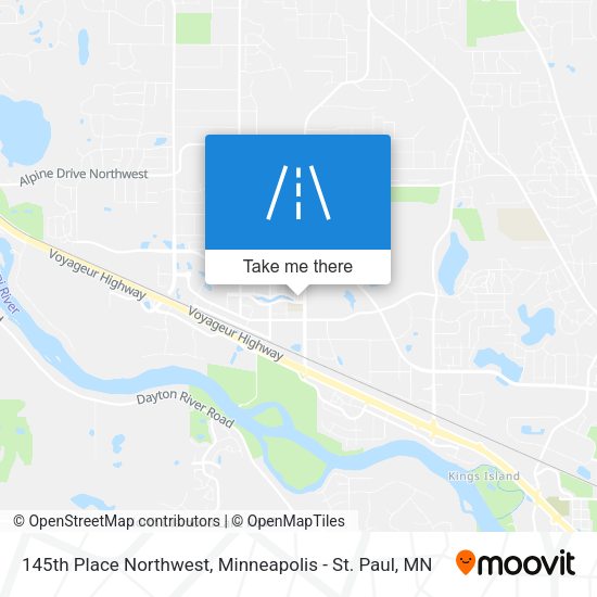 145th Place Northwest map