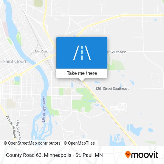 County Road 63 map