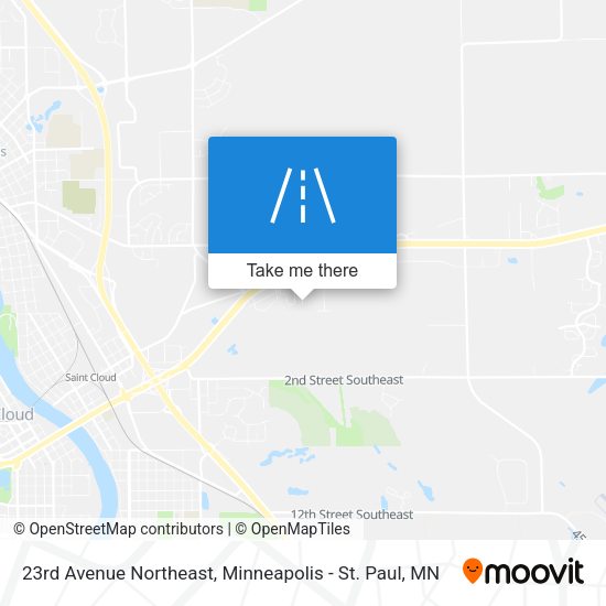 23rd Avenue Northeast map