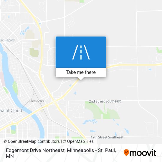 Mapa de Edgemont Drive Northeast