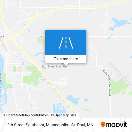 12th Street Southeast map