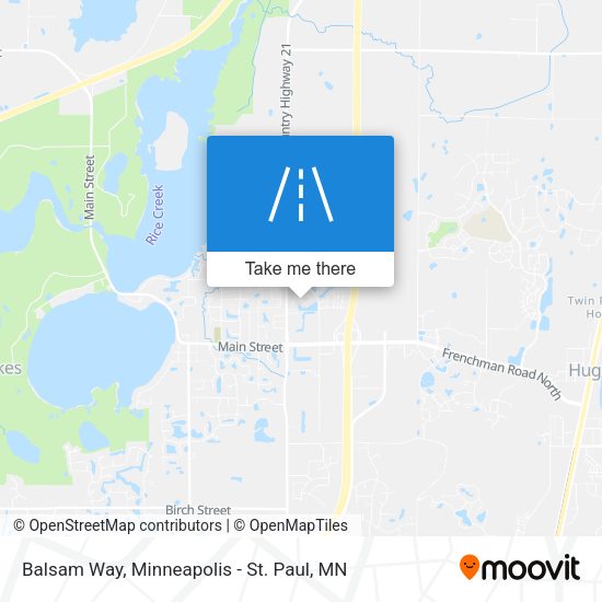 Balsam Way map