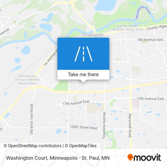 Mapa de Washington Court