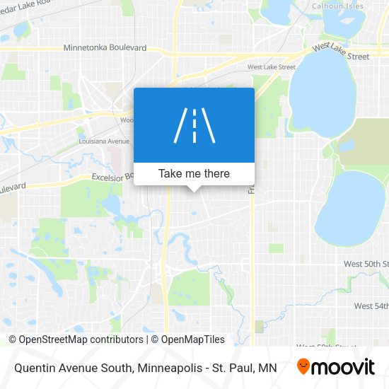 Quentin Avenue South map