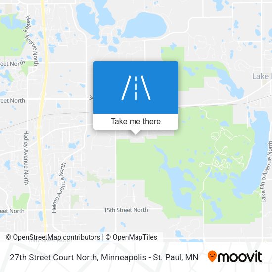 27th Street Court North map