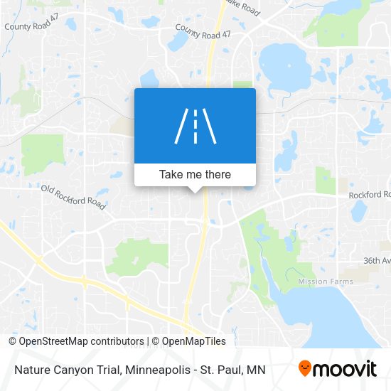 Nature Canyon Trial map