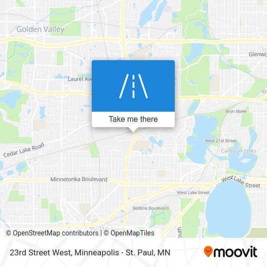 Mapa de 23rd Street West