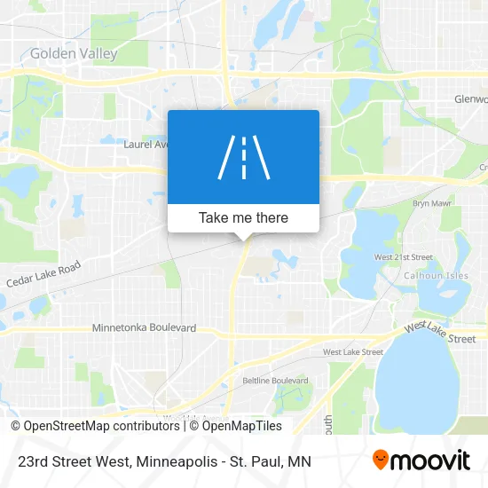 23rd Street West map