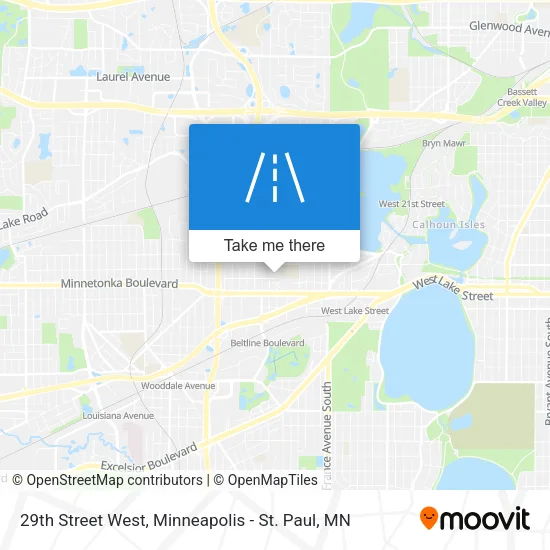 29th Street West map