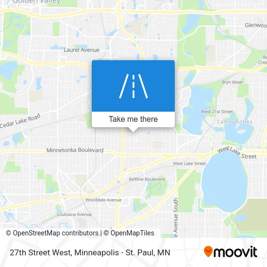 27th Street West map