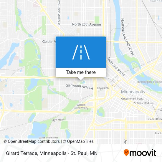 Girard Terrace map