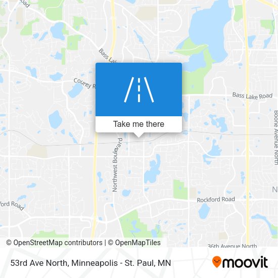 53rd Ave North map