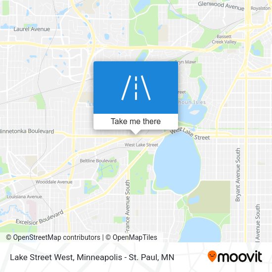 Lake Street West map