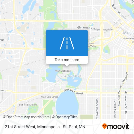 Mapa de 21st Street West
