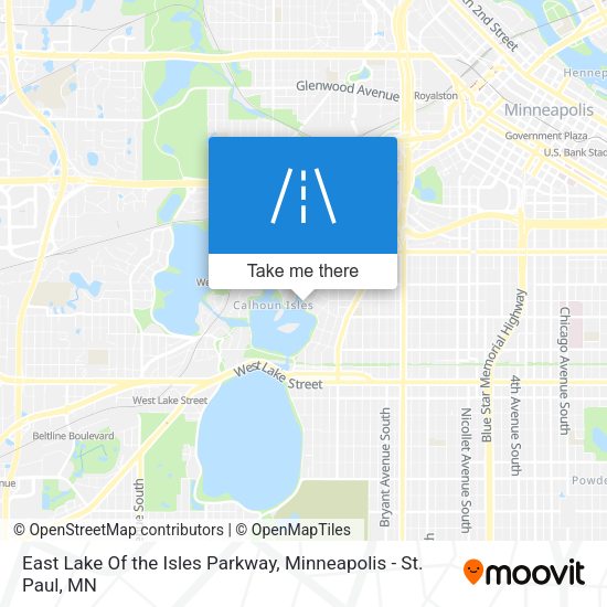East Lake Of the Isles Parkway map