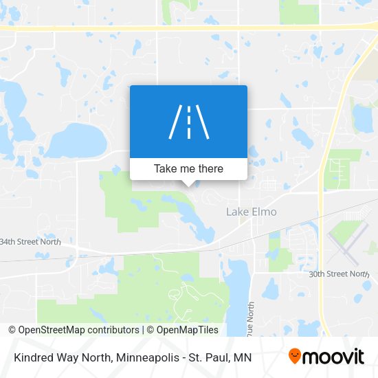 Kindred Way North map