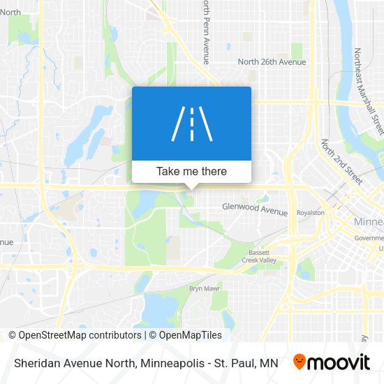 Sheridan Avenue North map