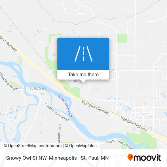 Mapa de Snowy Owl St NW