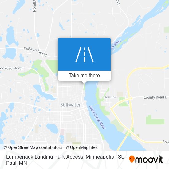 Lumberjack Landing Park Access map