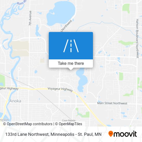 133rd Lane Northwest map