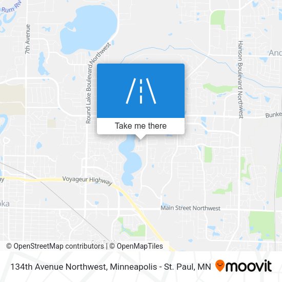 Mapa de 134th Avenue Northwest