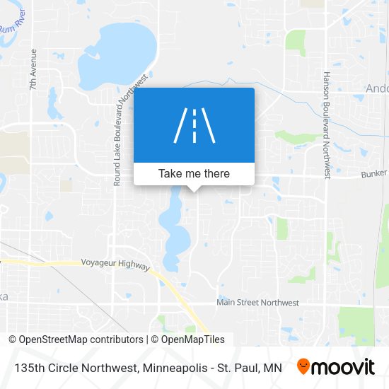 Mapa de 135th Circle Northwest