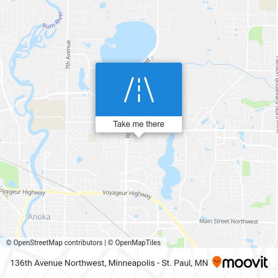 136th Avenue Northwest map