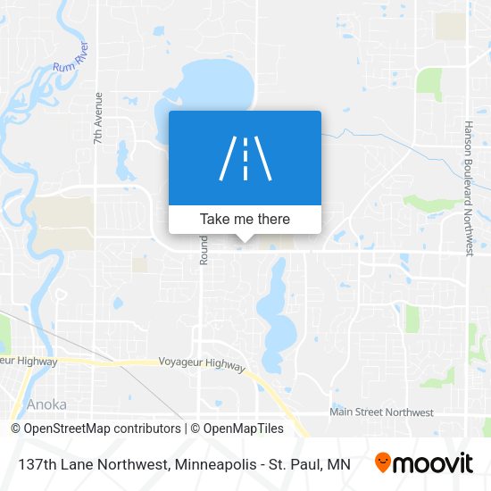 Mapa de 137th Lane Northwest