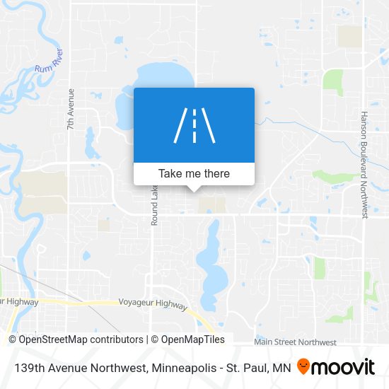 Mapa de 139th Avenue Northwest