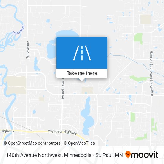 140th Avenue Northwest map