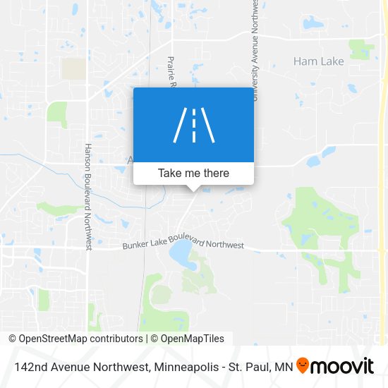 142nd Avenue Northwest map
