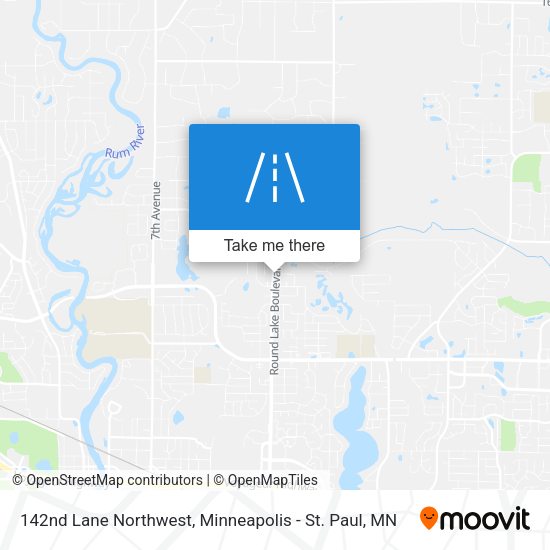142nd Lane Northwest map