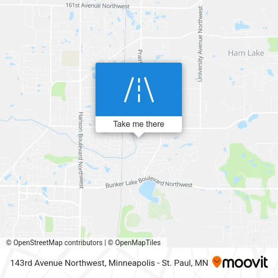 143rd Avenue Northwest map