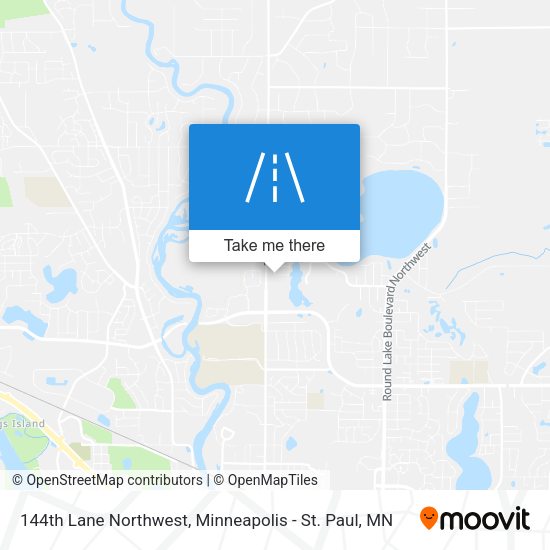 144th Lane Northwest map