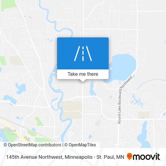 145th Avenue Northwest map