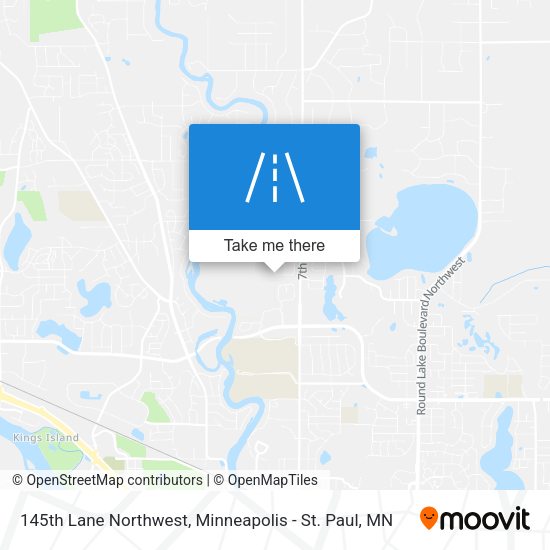 Mapa de 145th Lane Northwest
