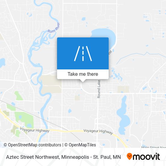 Mapa de Aztec Street Northwest