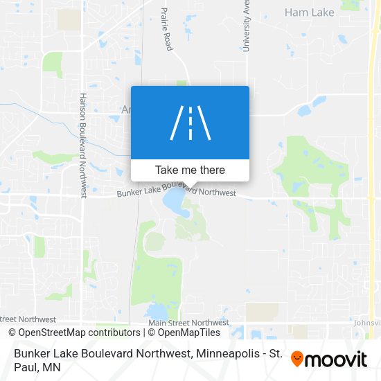 Bunker Lake Boulevard Northwest map