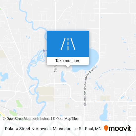 Dakota Street Northwest map