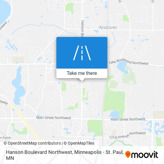 Mapa de Hanson Boulevard Northwest