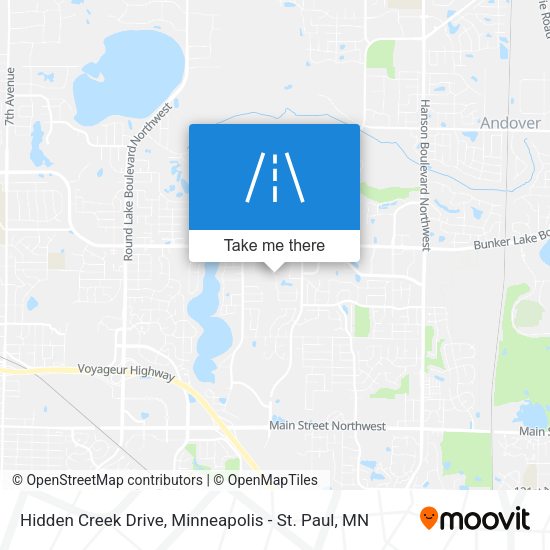 Hidden Creek Drive map