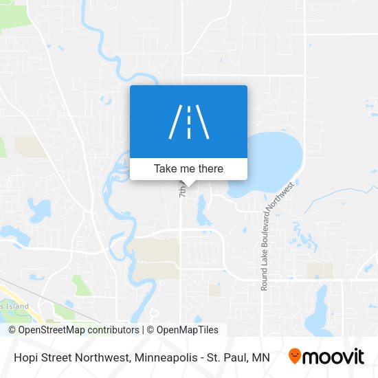 Hopi Street Northwest map