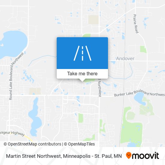 Mapa de Martin Street Northwest