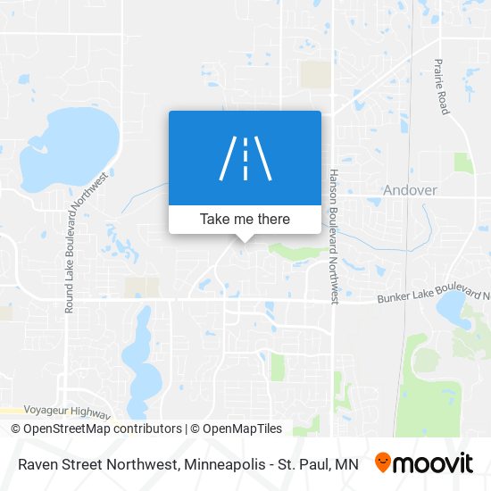 Raven Street Northwest map