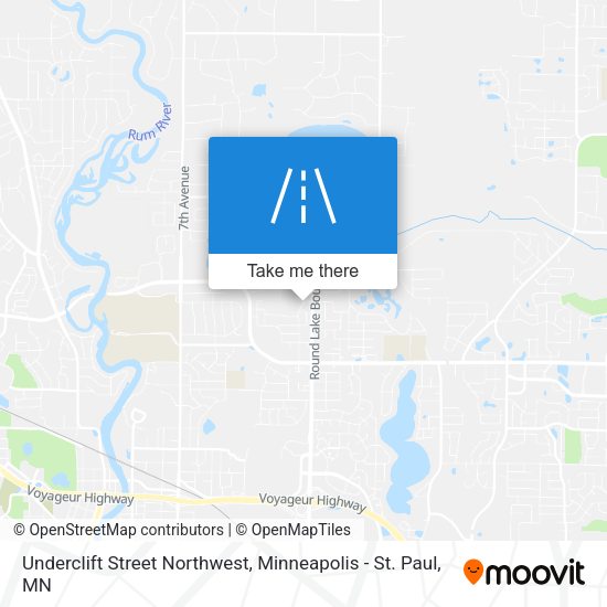 Underclift Street Northwest map