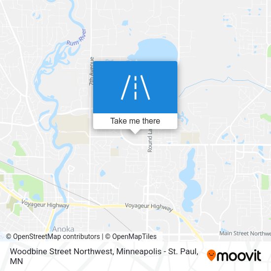 Mapa de Woodbine Street Northwest