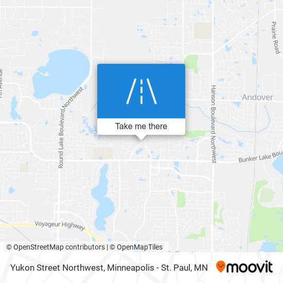 Yukon Street Northwest map