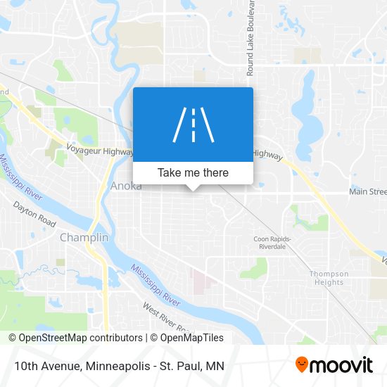 10th Avenue map
