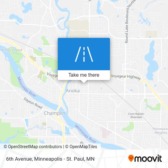 6th Avenue map